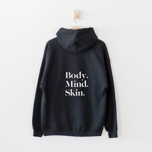 Radiate Confidence and Beauty Affirmation Hoodie Black