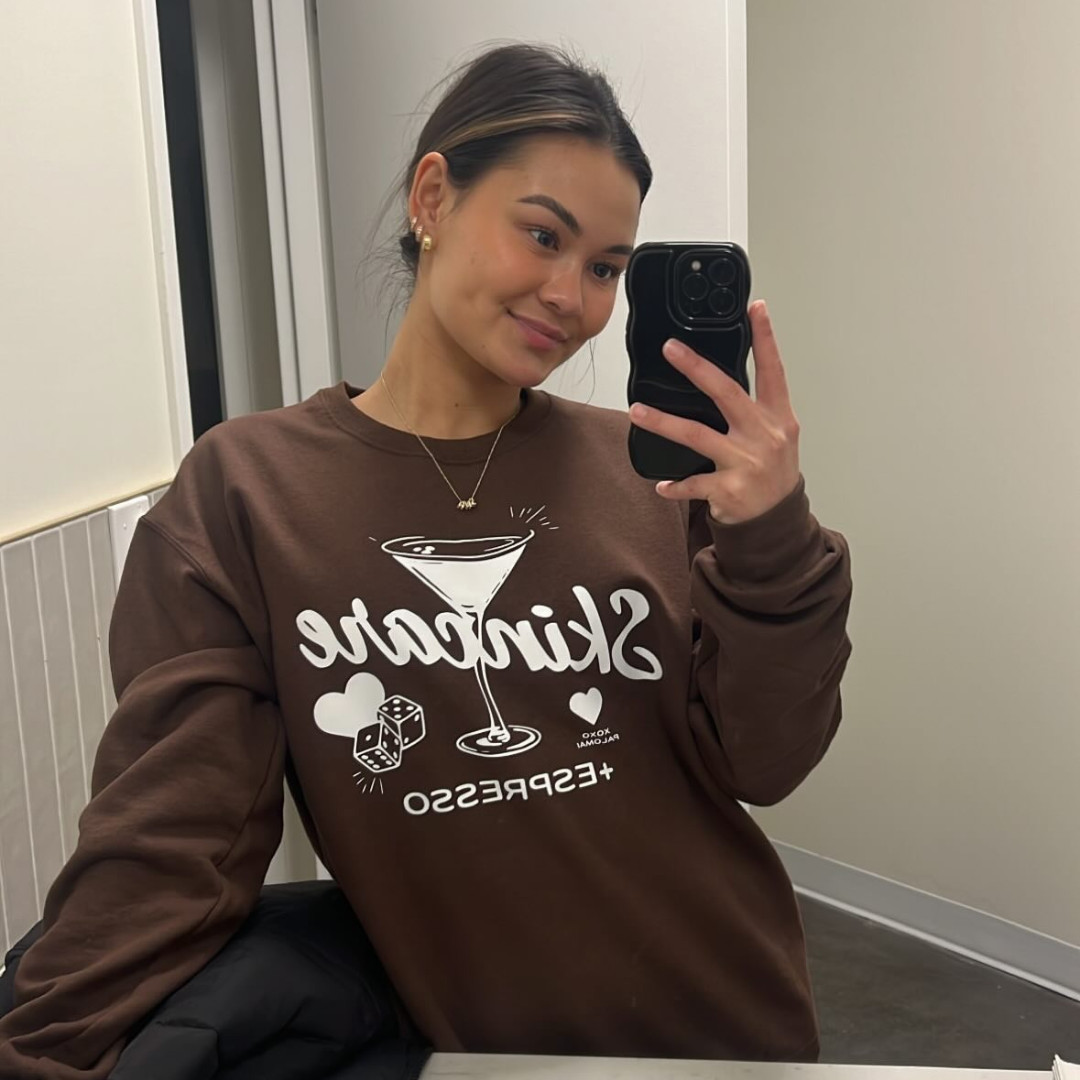 Skincare + Espresso Crewneck Brown