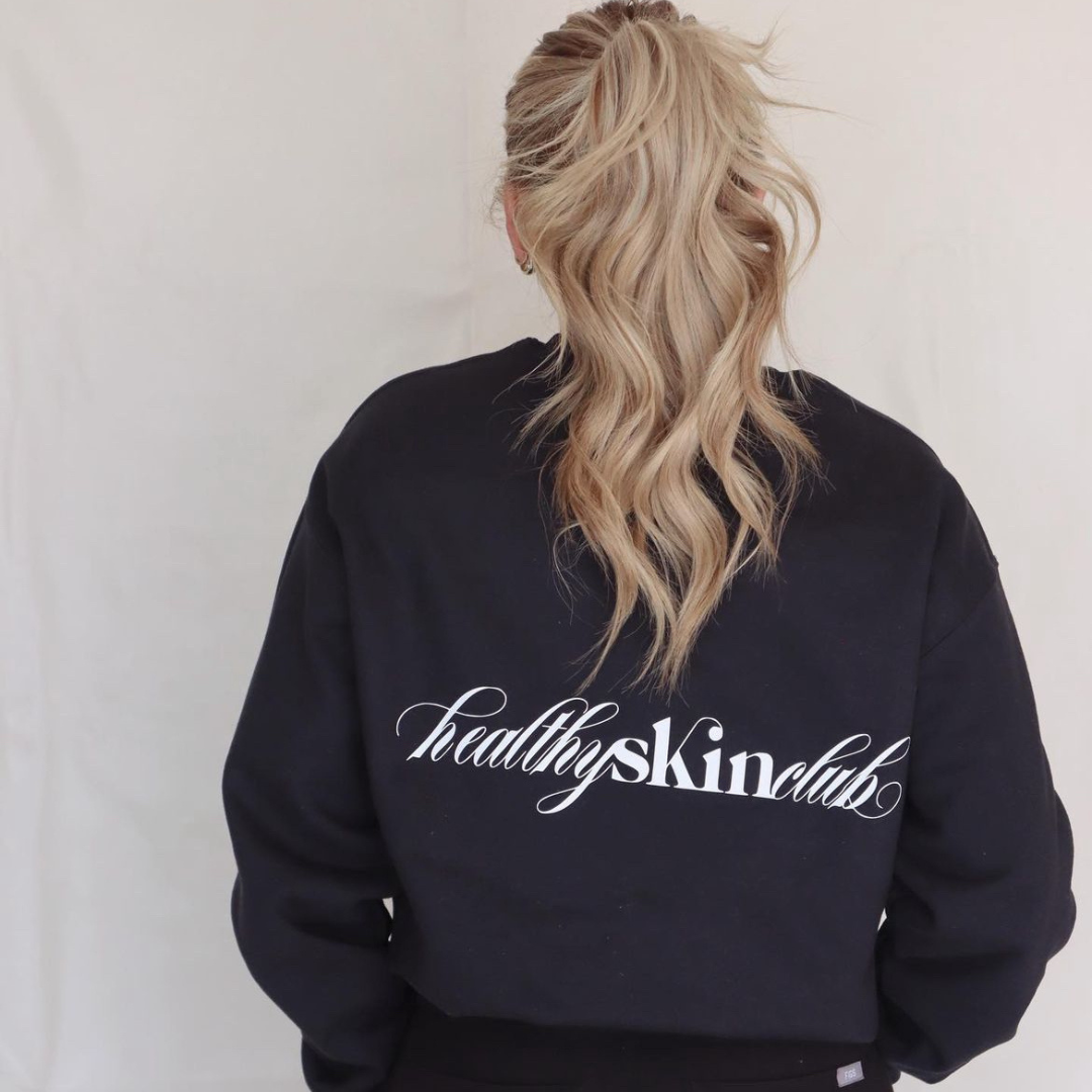 Healthy Skin Club Crewneck Black