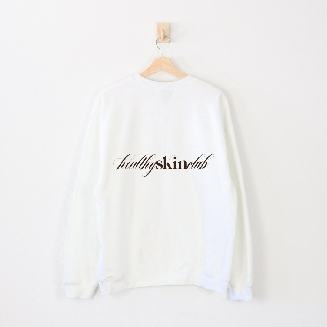 Healthy Skin Club Crewneck White