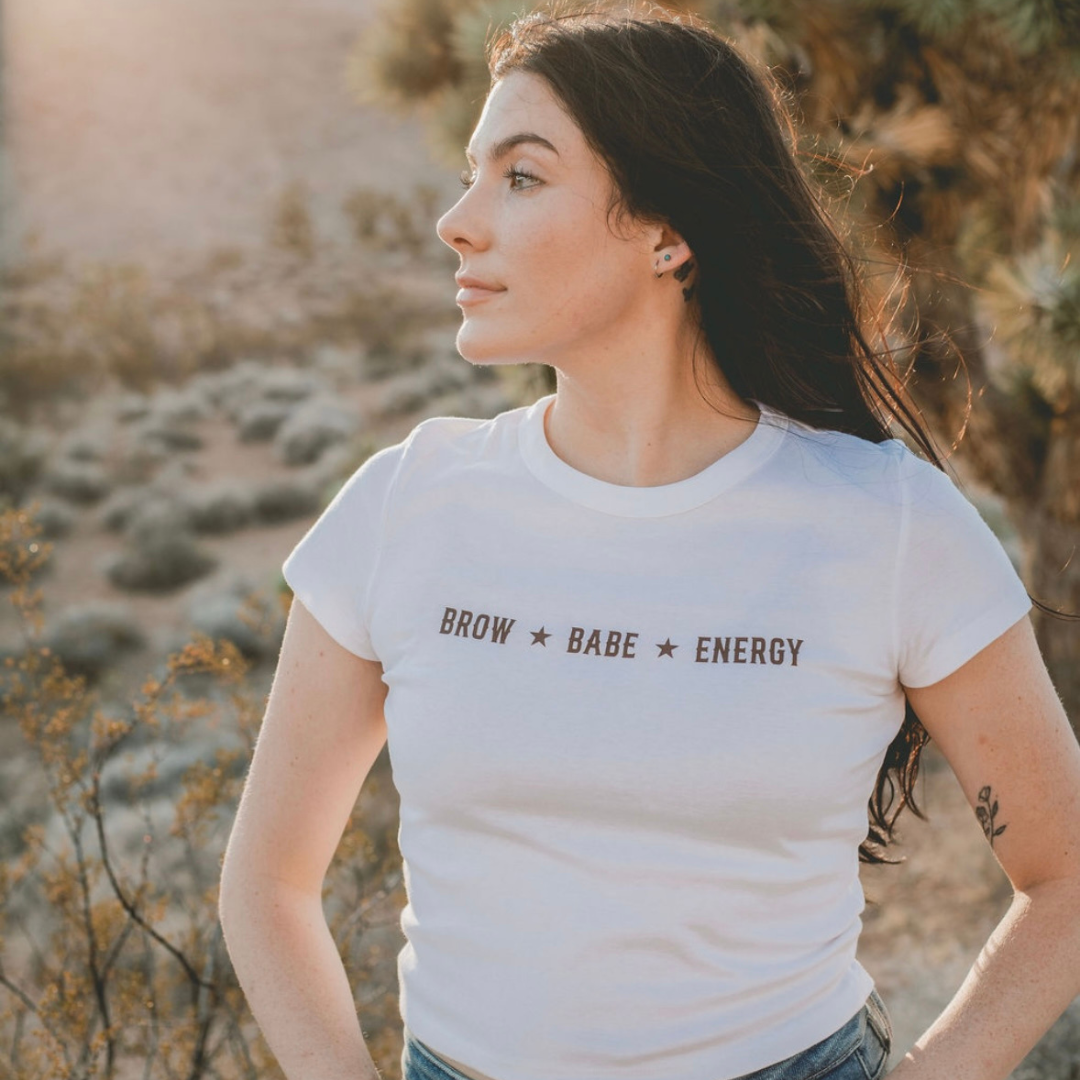 Brow Babe Energy Baby Tee