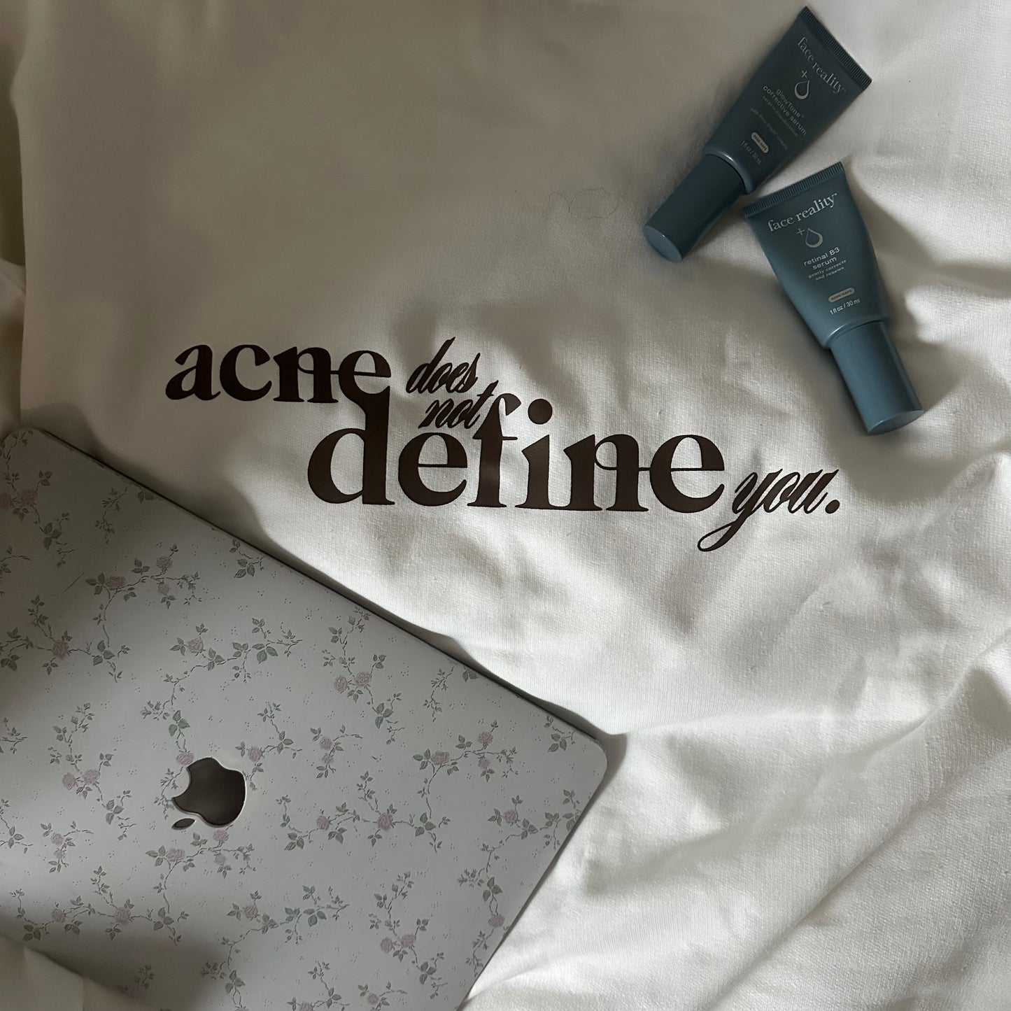 Acne Does Not Define You Crewneck White