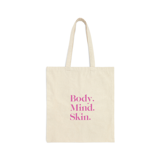 Body Mind Skin Tote Bag