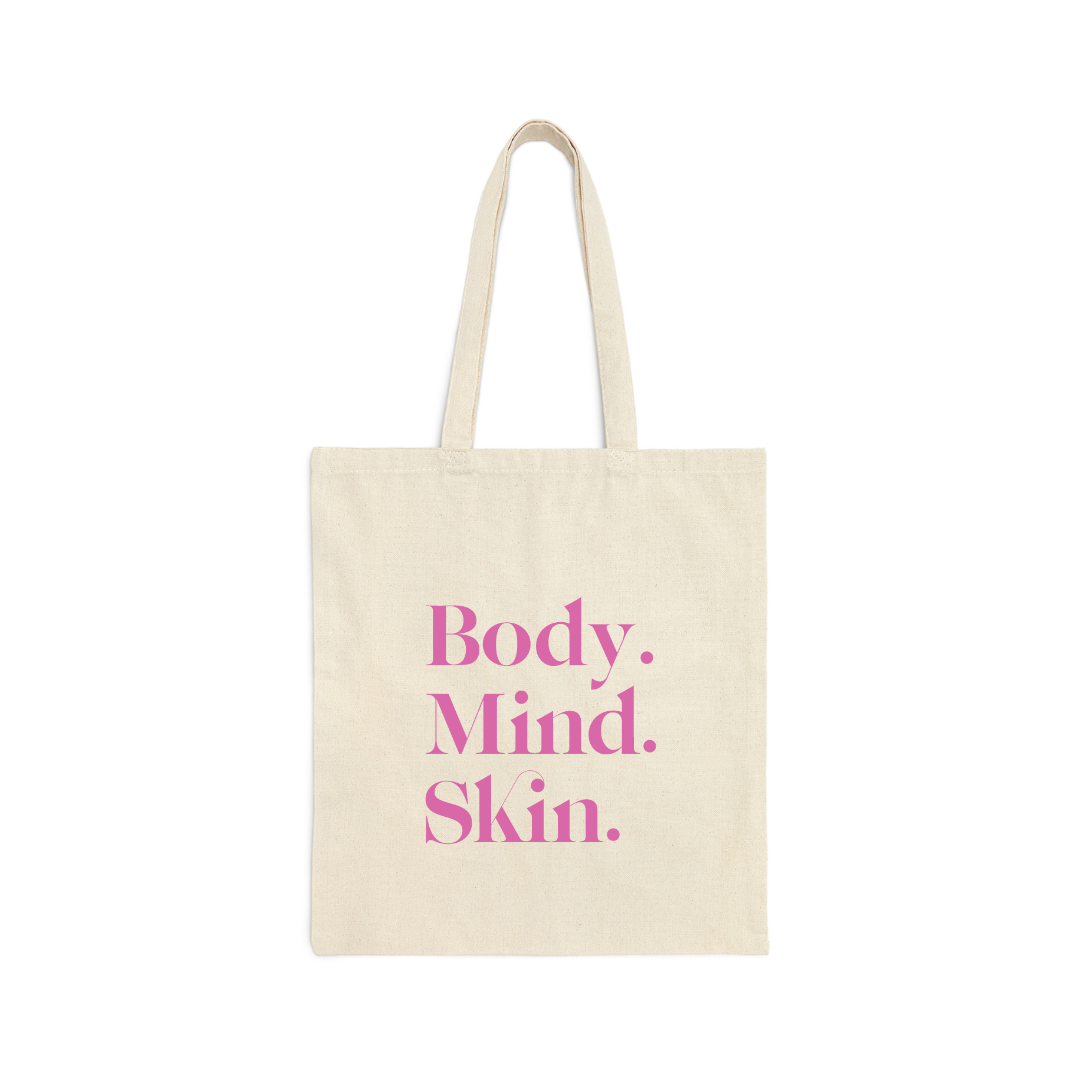 Body Mind Skin Tote Bag