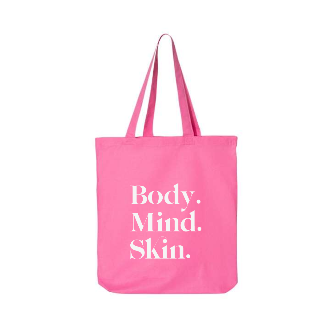 Body Mind Skin Tote Bag