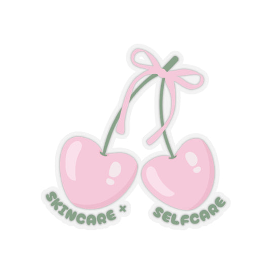 Skincare + Selfcare Cherry Sticker