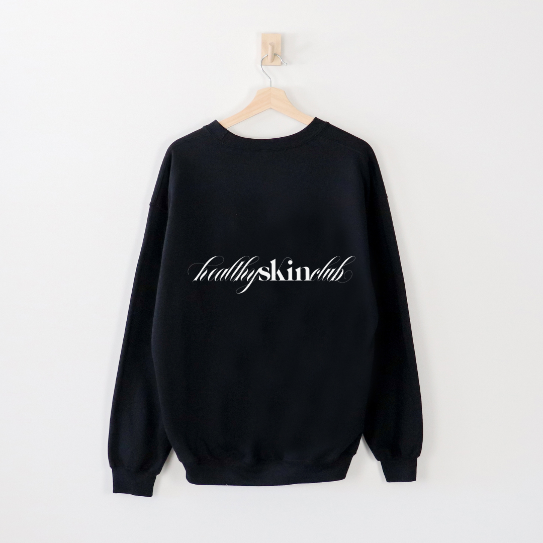 Healthy Skin Club Crewneck Black