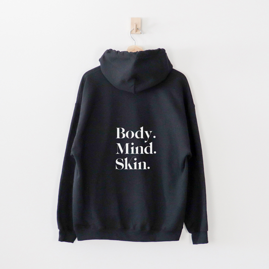 My Skin is Healthy Affirmation Hoodie Black