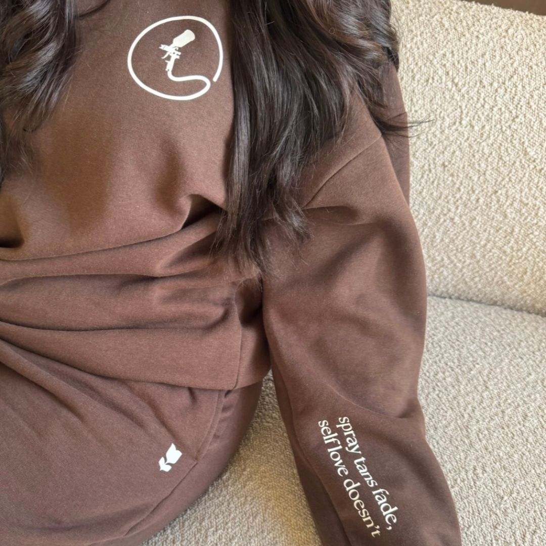 Coffee. Spray Tan. Repeat. Crewneck