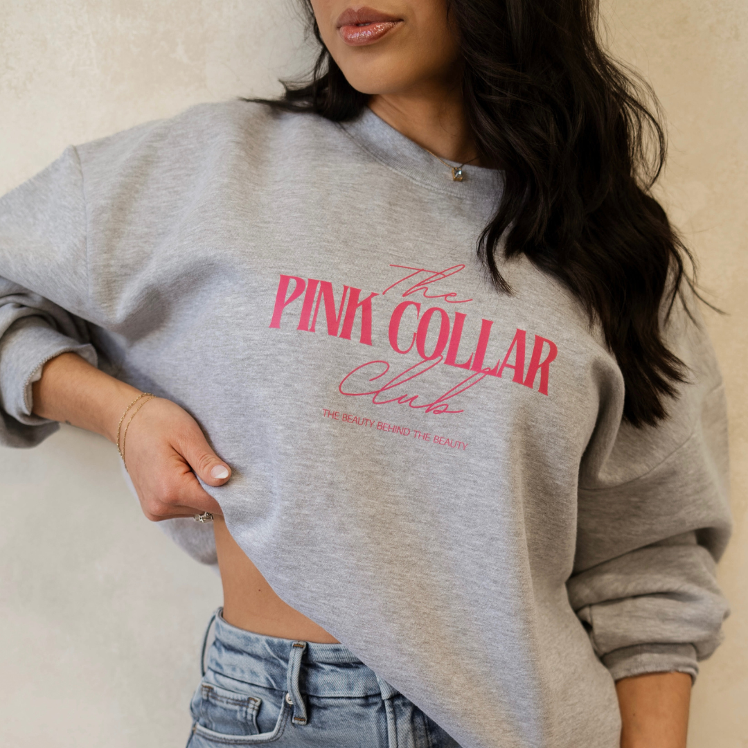 The Pink Collar Club Crewneck - PALOMAI x THE BEAUTY PARLOR