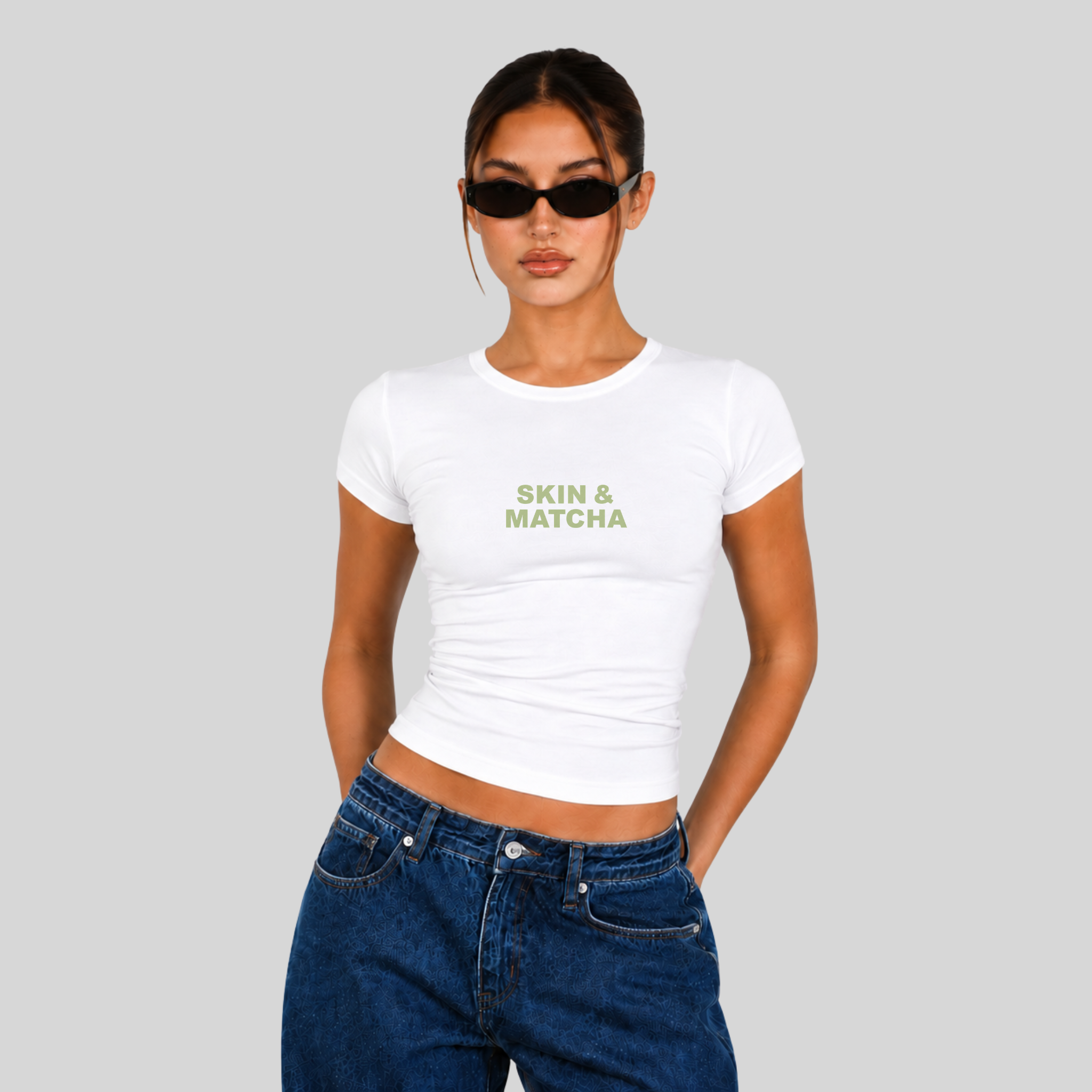 Skin & Matcha Baby Tee
