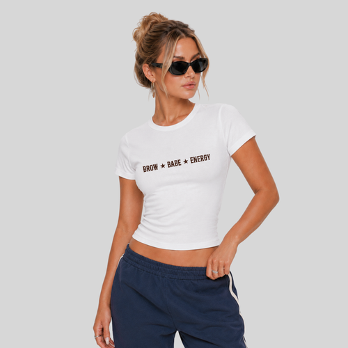 Brow Babe Energy Baby Tee