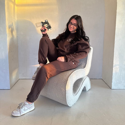 Coffee. Spray Tan. Repeat. Sweats