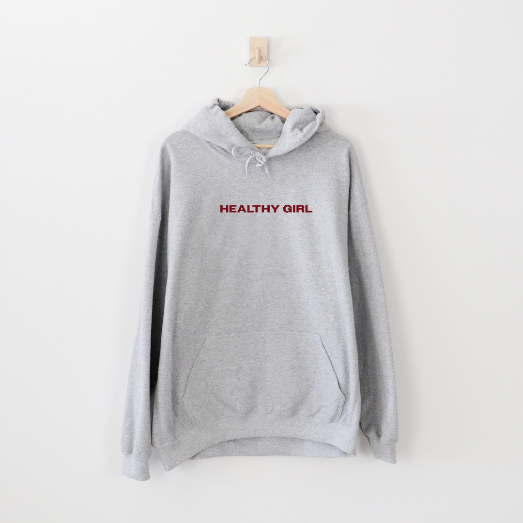 Healthy Girl Era MOOD Hoodie Grey