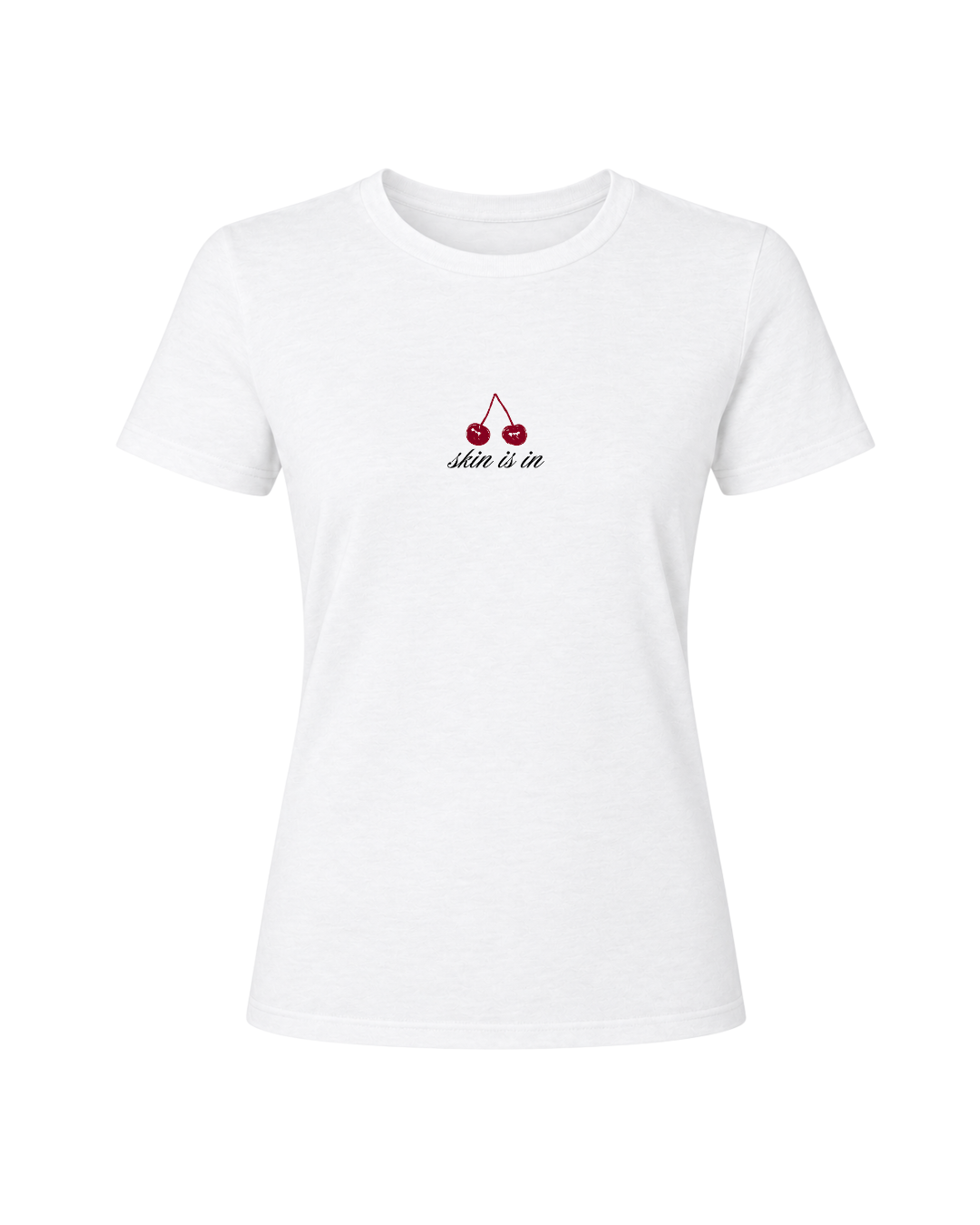 Skin Is In Cherry Tee
