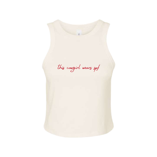 This Cowgirl Wears SPF Tank Top
