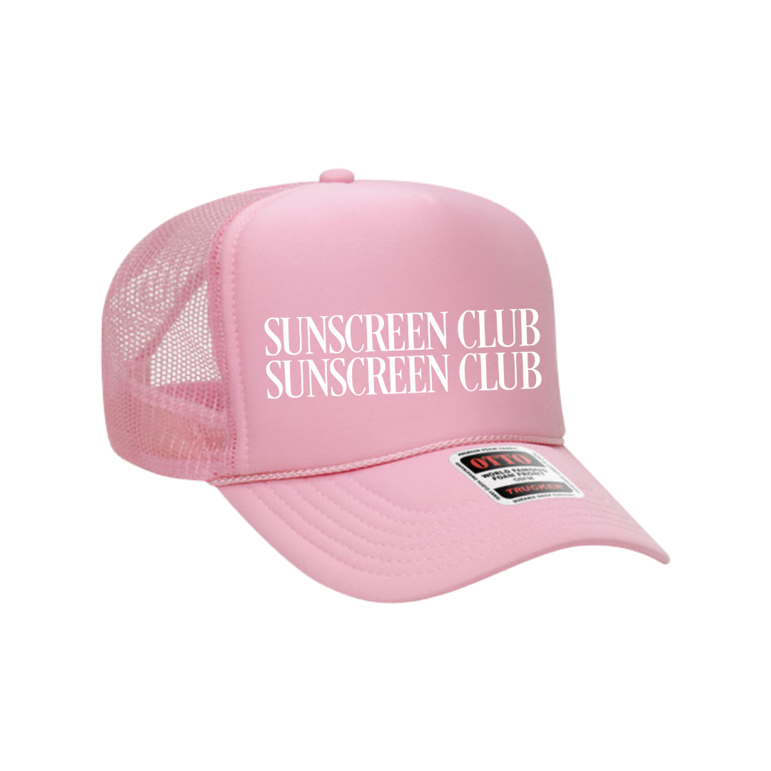 Sunscreen Club Trucker Hat