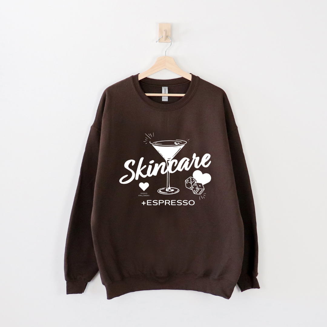 Skincare + Espresso Crewneck Brown