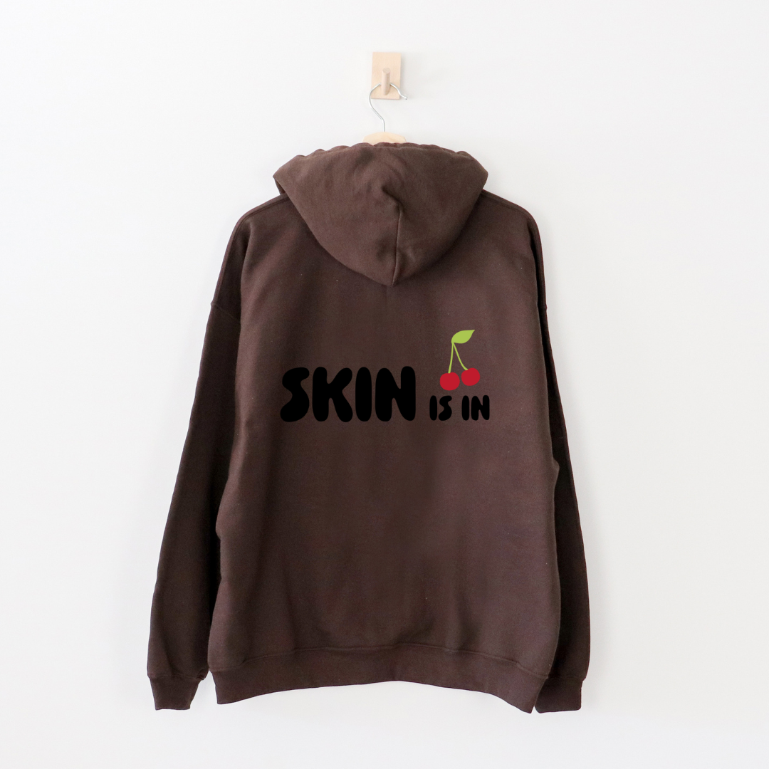 Skin Is In Hoodie Chocolate