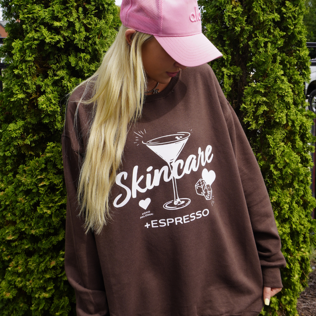 Skincare + Espresso Crewneck
