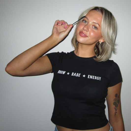 Brow Babe Energy Baby Tee