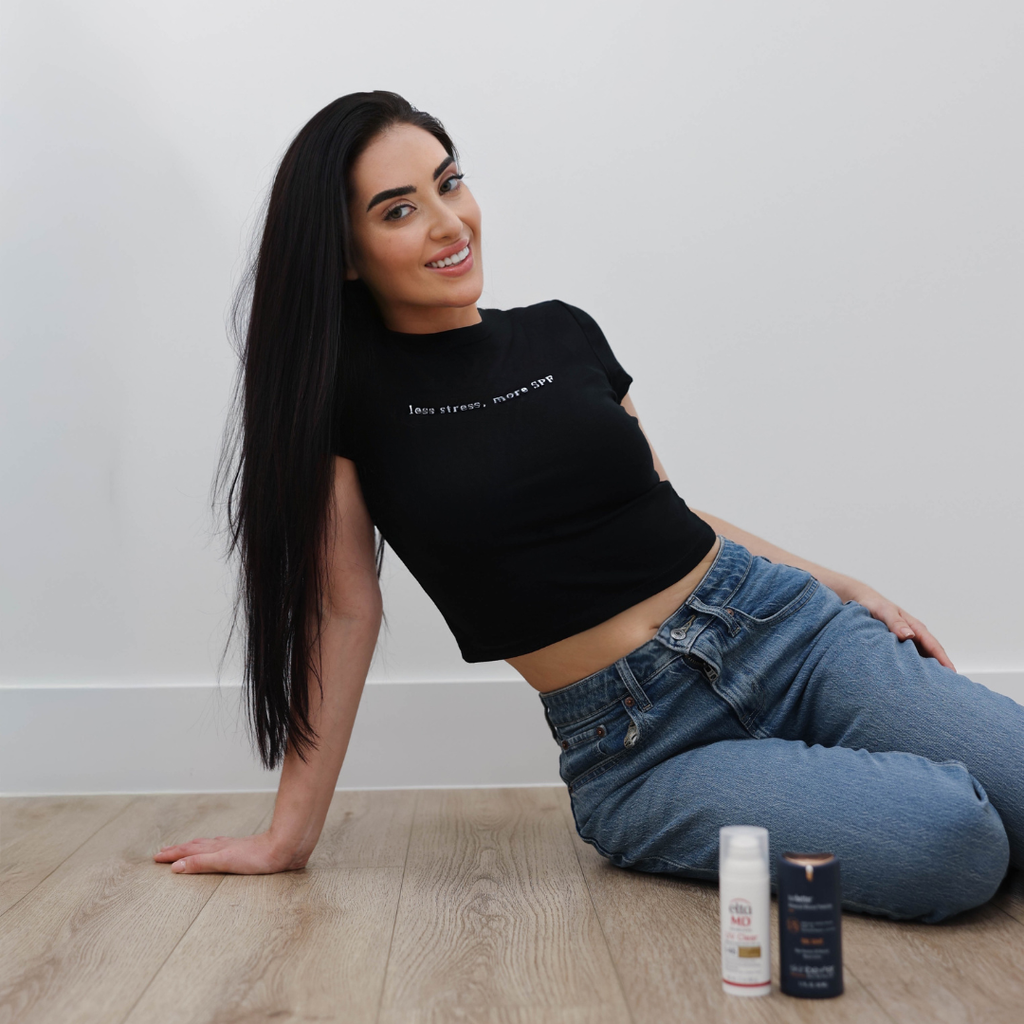 Less Stress, More SPF Baby Tee